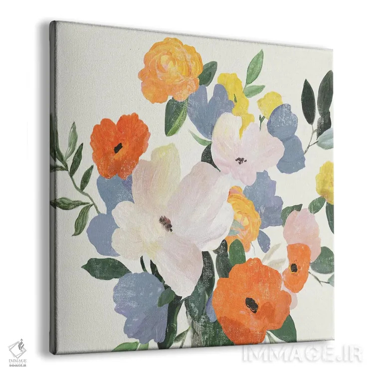 تابلو گلها در گلدان II اثر آسیا جنسن - نمای پرسپکتیو محصول