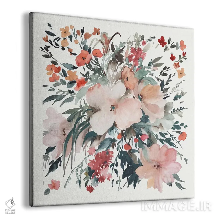 تابلو گلهای خانه روستایی II اثر آسیا جنسن - نمای پرسپکتیو محصول