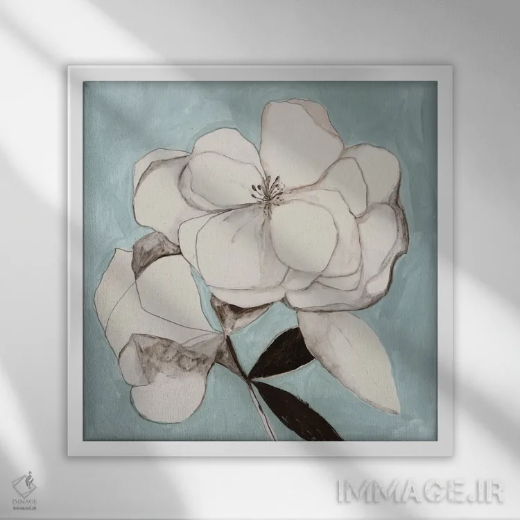 تابلو کیت I اثر آسیا جنسن - نمای قابدار سفید