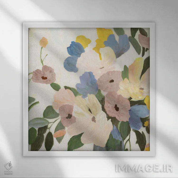 تابلو انتخابهای بهاری I اثر آسیا جنسن - نمای قابدار سفید