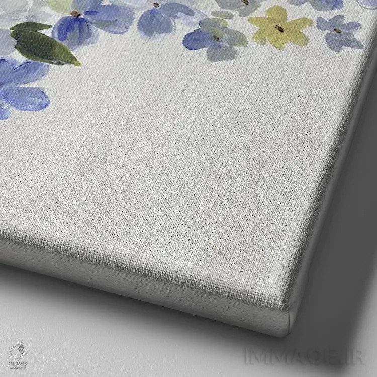 تابلو ظرافت یاسی II اثر آسیا جنسن - نمای نزدیک بافت بوم