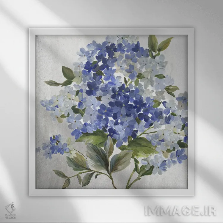 تابلو ظرافت یاسی I اثر آسیا جنسن - نمای قابدار سفید