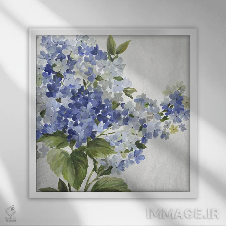 تابلو ظرافت یاسی II اثر آسیا جنسن - نمای قابدار سفید