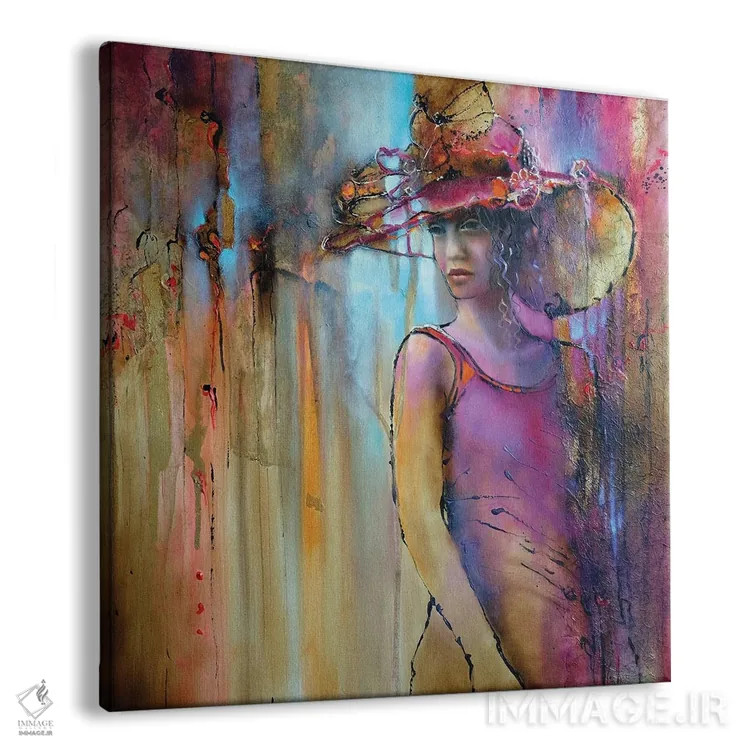 تابلو لورا با کلاه اثر آنت شموکر - نمای پرسپکتیو محصول