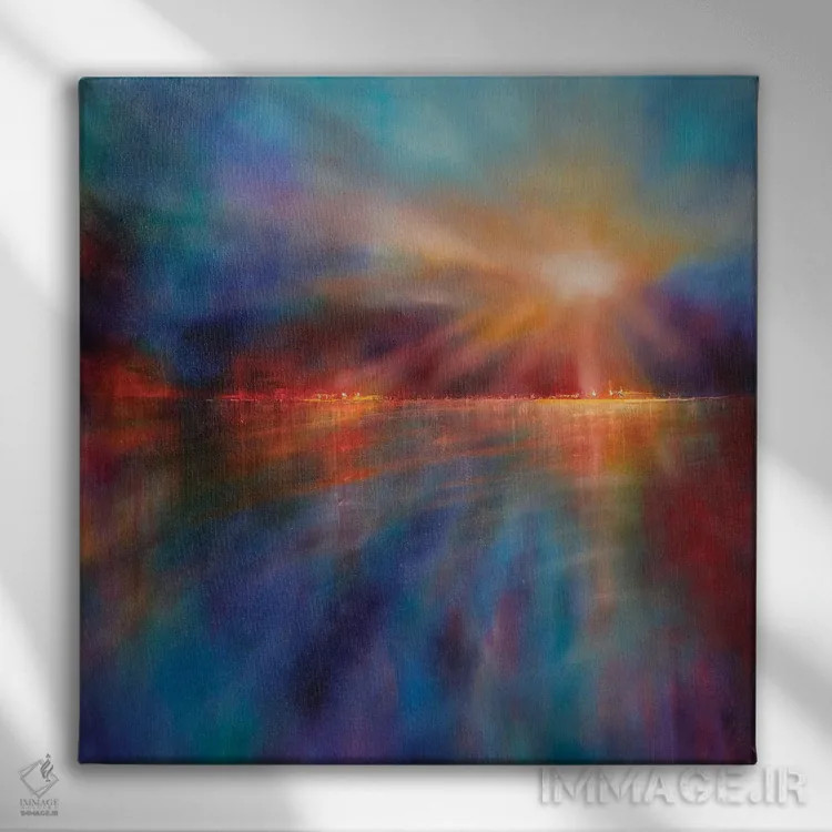 تابلو یک صبح دیگر اثر آنت شموکر - نمای روبهرو روی دیوار