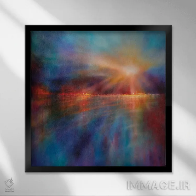 تابلو یک صبح دیگر اثر آنت شموکر - نمای قابدار مشکی