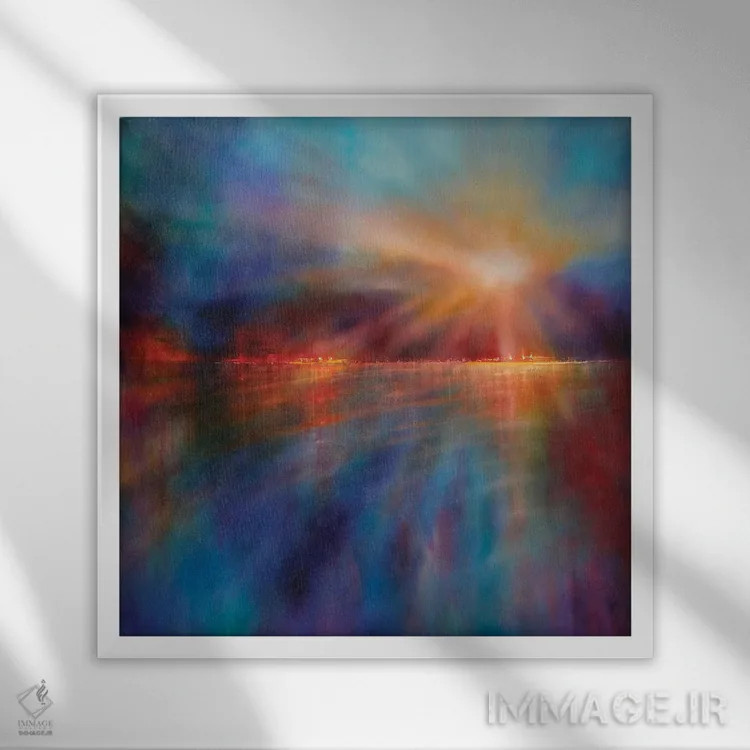 تابلو یک صبح دیگر اثر آنت شموکر - نمای قابدار سفید