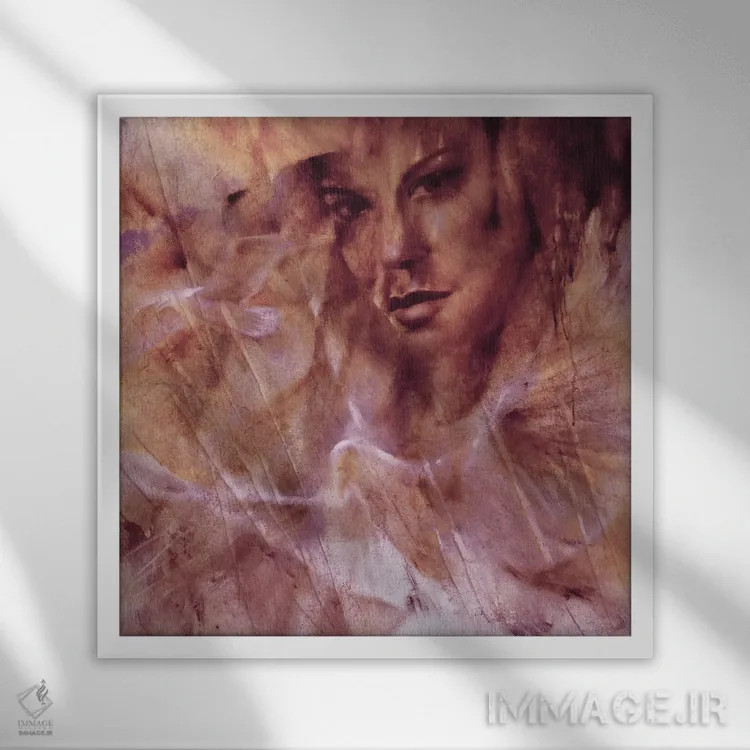 تابلو Seagull And Jana,کبوتر، مرغ دریایی و جانا اثر آنت شموکر - نمای قابدار سفید