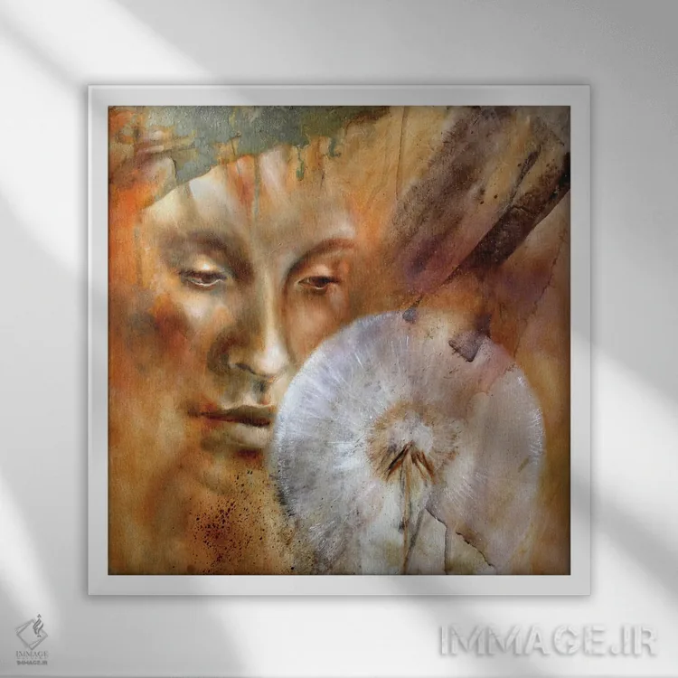 تابلو قاصدک اثر آنت شموکر - نمای قابدار سفید