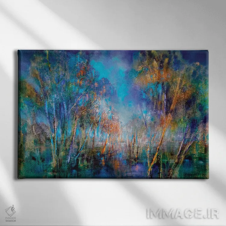 تابلو کور شده با نور اثر آنت شموکر - نمای روبهرو روی دیوار