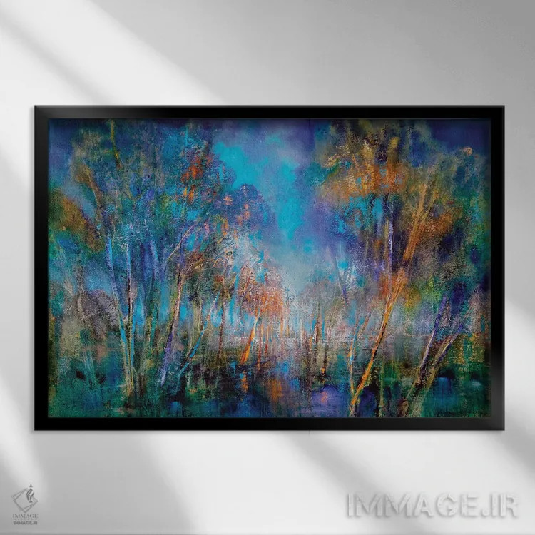 تابلو کور شده با نور اثر آنت شموکر - نمای قابدار مشکی