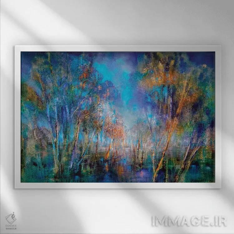 تابلو کور شده با نور اثر آنت شموکر - نمای قابدار سفید