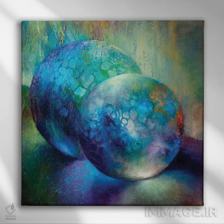 تابلو سایهها و نور اثر آنت شموکر - نمای روبهرو روی دیوار