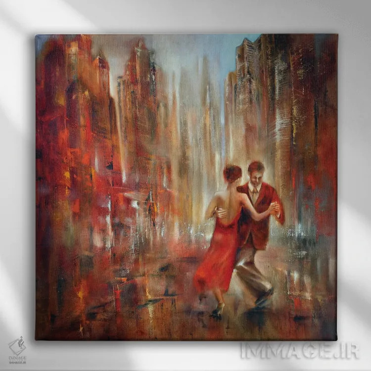 تابلو تانگو برقص اثر آنت شموکر - نمای روبهرو روی دیوار
