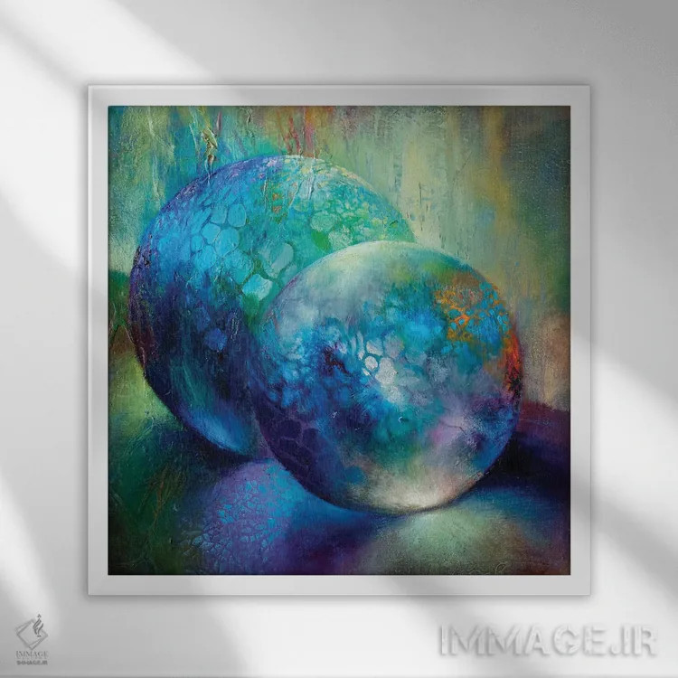 تابلو سایهها و نور اثر آنت شموکر - نمای قابدار سفید