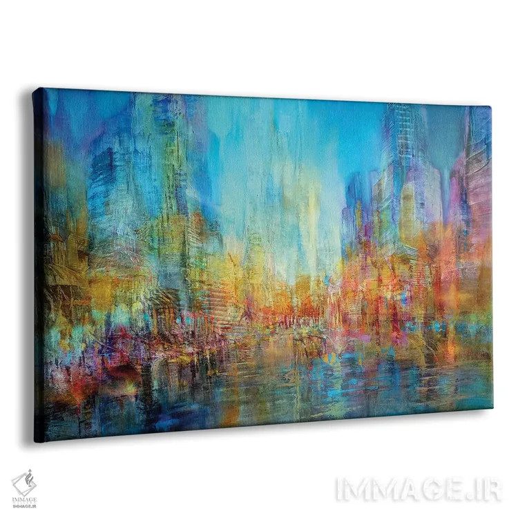 تابلو شهر کنار رود اثر آنت شموکر - نمای پرسپکتیو محصول