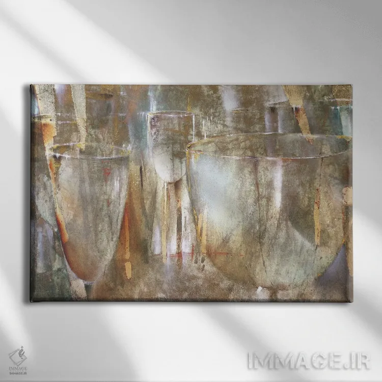 تابلو بازی با نور اثر آنت شموکر - نمای روبهرو روی دیوار