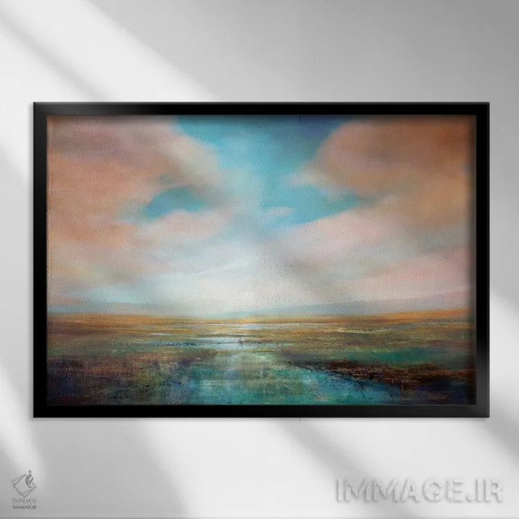 تابلو روزهای روشن اثر آنت شموکر - نمای قابدار مشکی