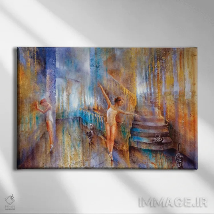 تابلو گربهها اثر آنت شموکر - نمای روبهرو روی دیوار