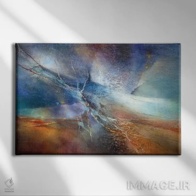 تابلو قدرت در سکوت است اثر آنت شموکر - نمای روبهرو روی دیوار