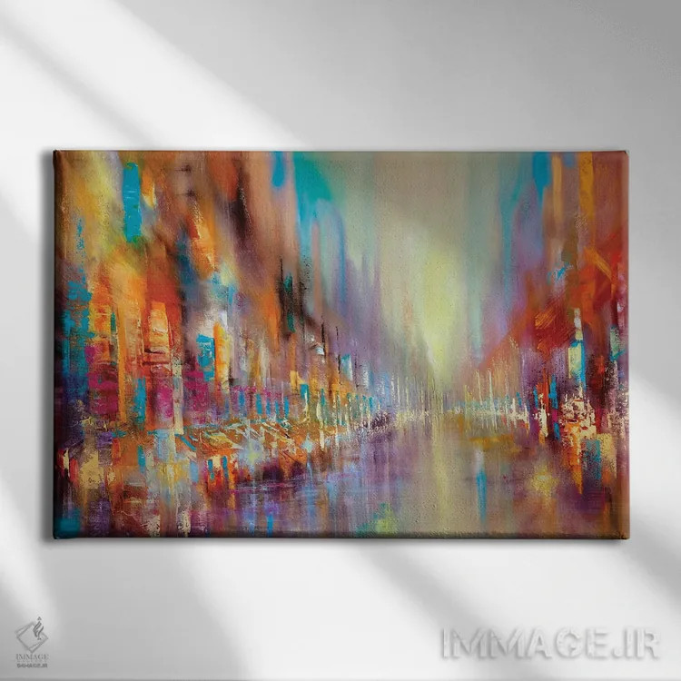 تابلو زندگی خیابانی اثر آنت شموکر - نمای روبهرو روی دیوار