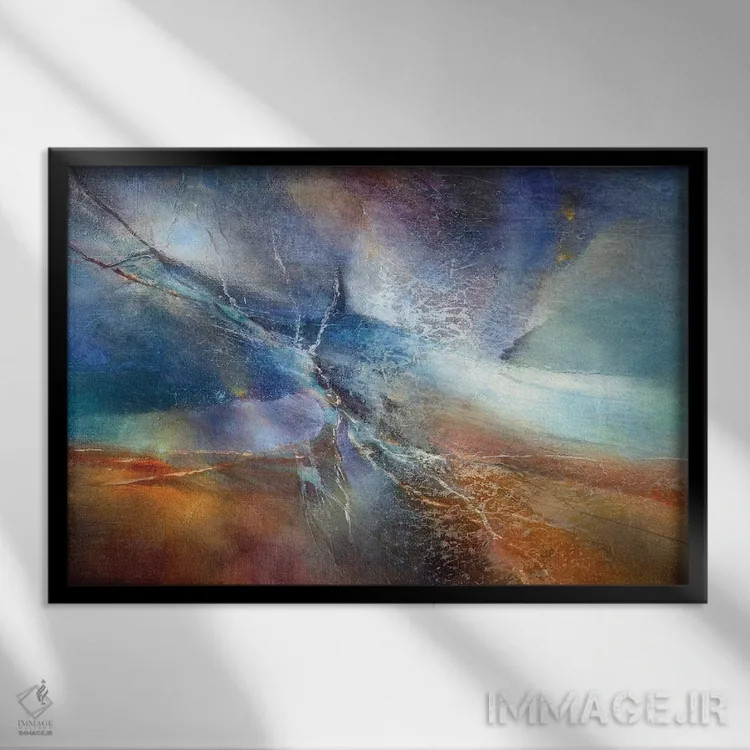 تابلو قدرت در سکوت است اثر آنت شموکر - نمای قابدار مشکی