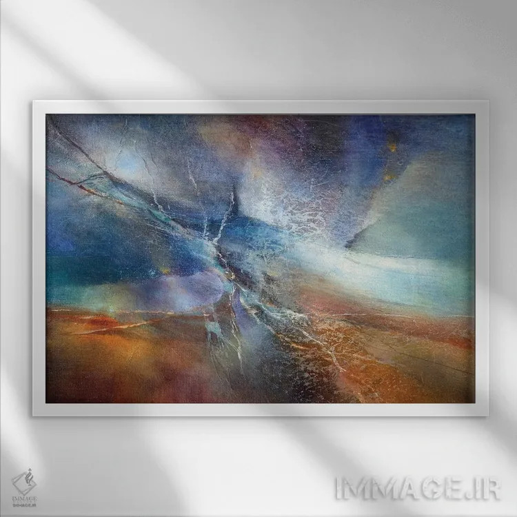 تابلو قدرت در سکوت است اثر آنت شموکر - نمای قابدار سفید