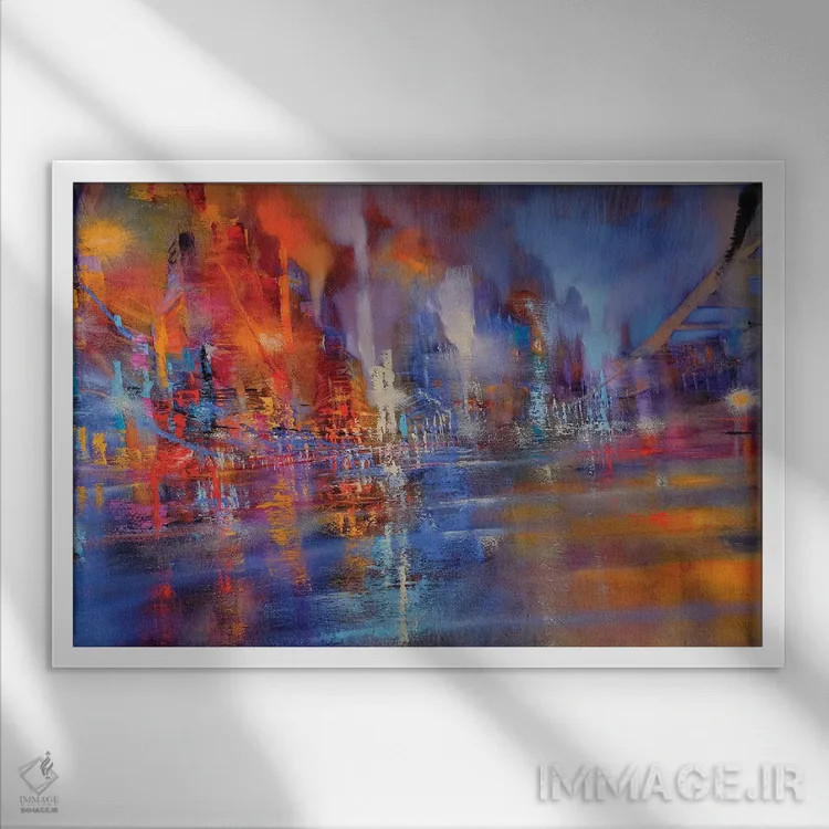 تابلو شلوغ اثر آنت شموکر - نمای قابدار سفید