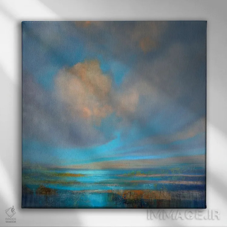 تابلو خوشبختی اثر آنت شموکر - نمای روبهرو روی دیوار