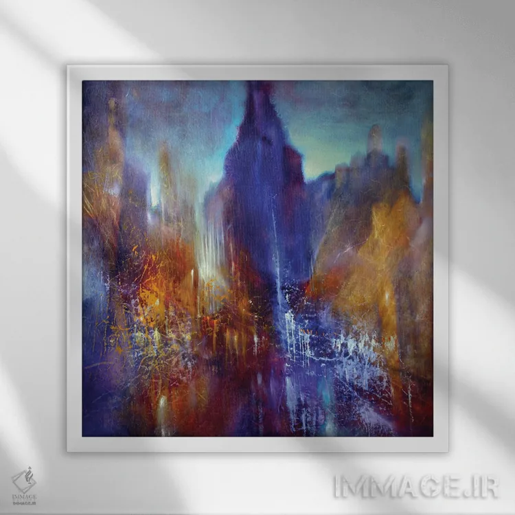 تابلو خیابان اثر آنت شموکر - نمای قابدار سفید