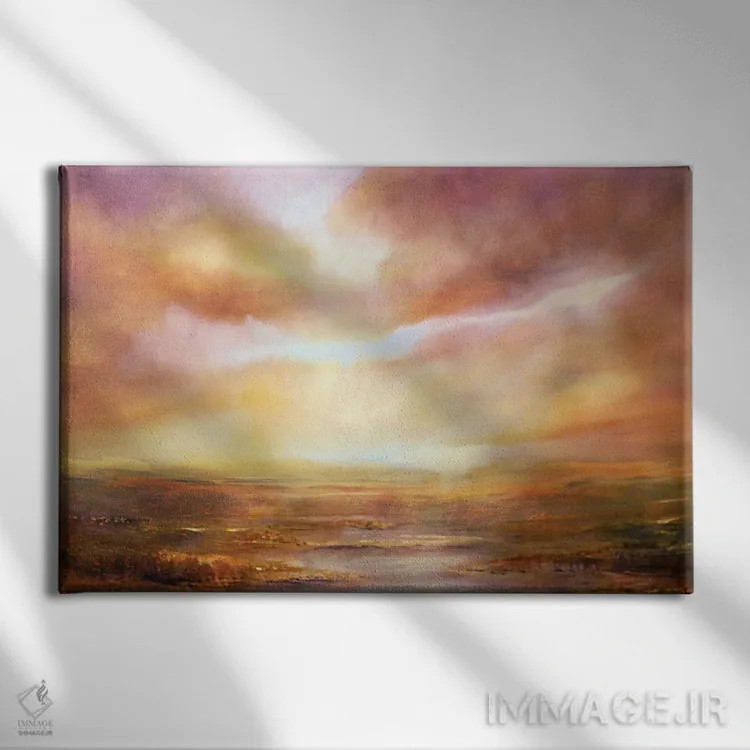 تابلو منظره پهناور اثر آنت شموکر - نمای روبهرو روی دیوار