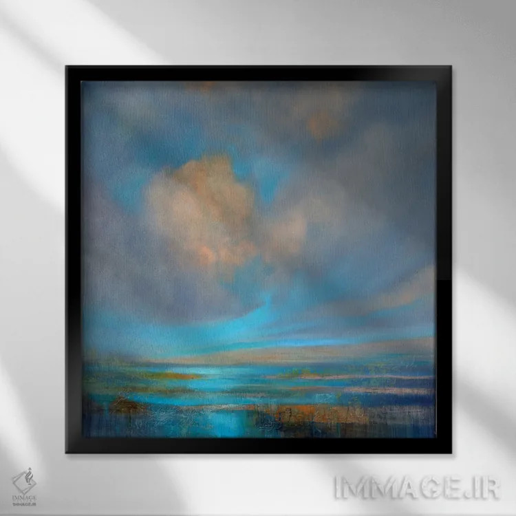 تابلو خوشبختی اثر آنت شموکر - نمای قابدار مشکی