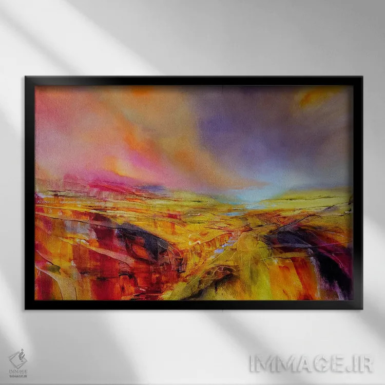 تابلو شادی اثر آنت شموکر - نمای قابدار مشکی