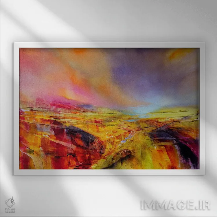 تابلو شادی اثر آنت شموکر - نمای قابدار سفید