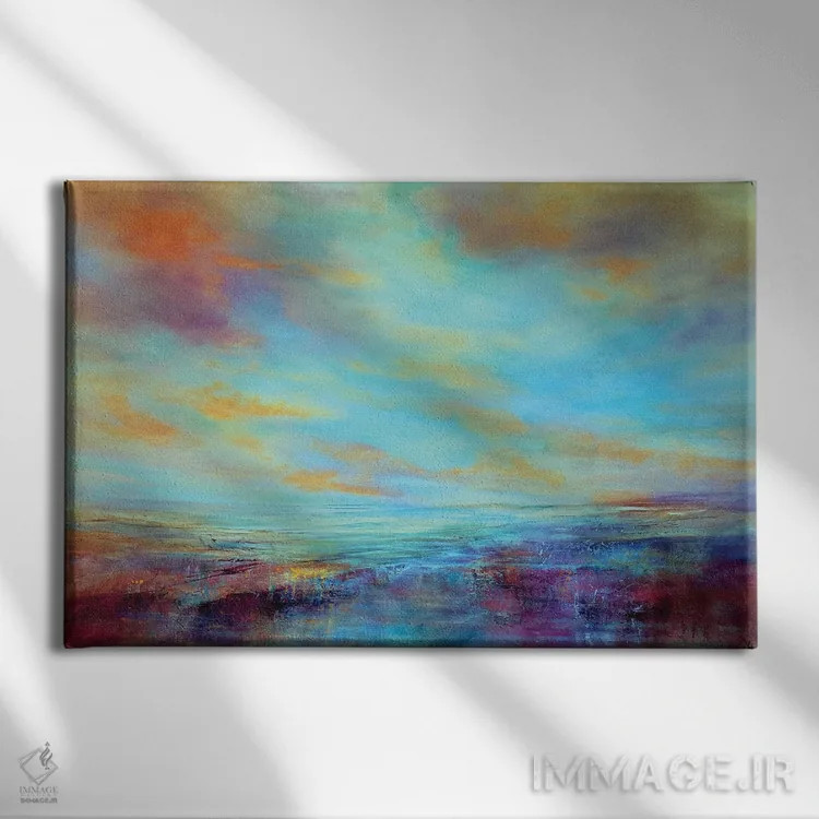 تابلو تماشای گذر زمان اثر آنت شموکر - نمای روبهرو روی دیوار