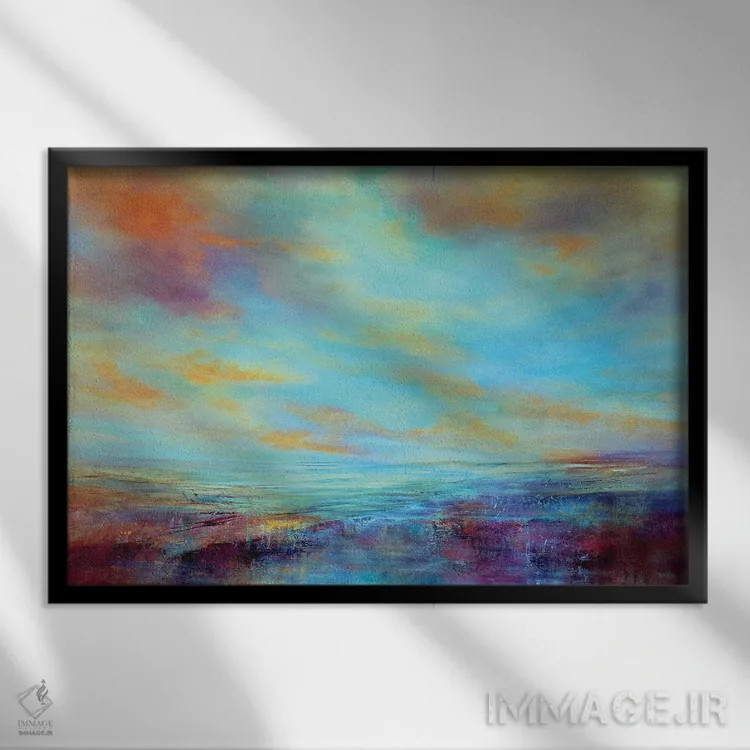 تابلو تماشای گذر زمان اثر آنت شموکر - نمای قابدار مشکی