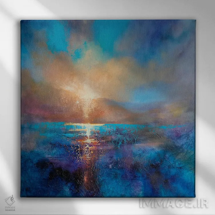 تابلو همیشه خورشید اثر آنت شموکر - نمای روبهرو روی دیوار