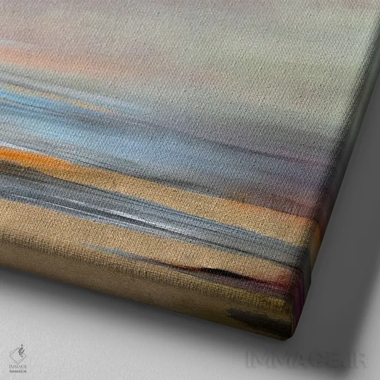 تابلو گشایش آسمان اثر آنت شموکر - نمای نزدیک بافت بوم