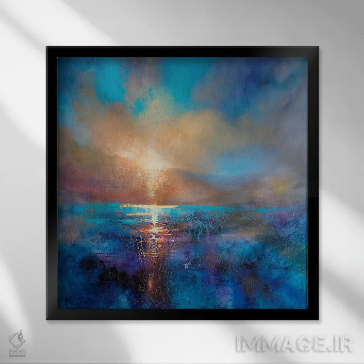 تابلو همیشه خورشید اثر آنت شموکر - نمای قابدار مشکی