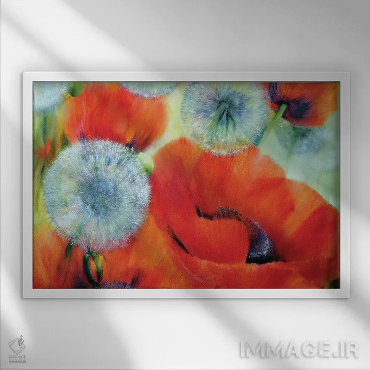 تابلو یک روز تابستانی اثر آنت شموکر - نمای قابدار سفید