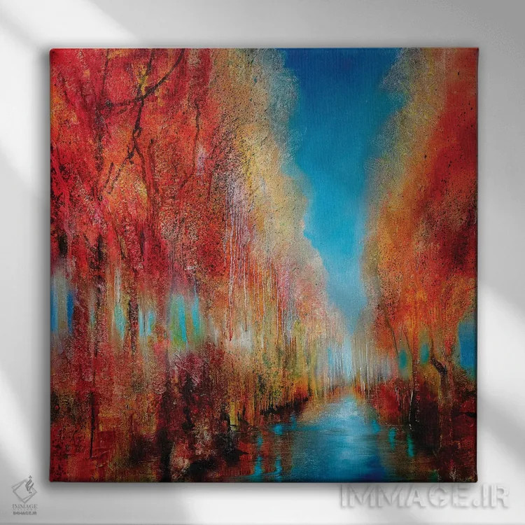 تابلو تابستان هندی (فصل معتدل) اثر آنت شموکر - نمای روبهرو روی دیوار