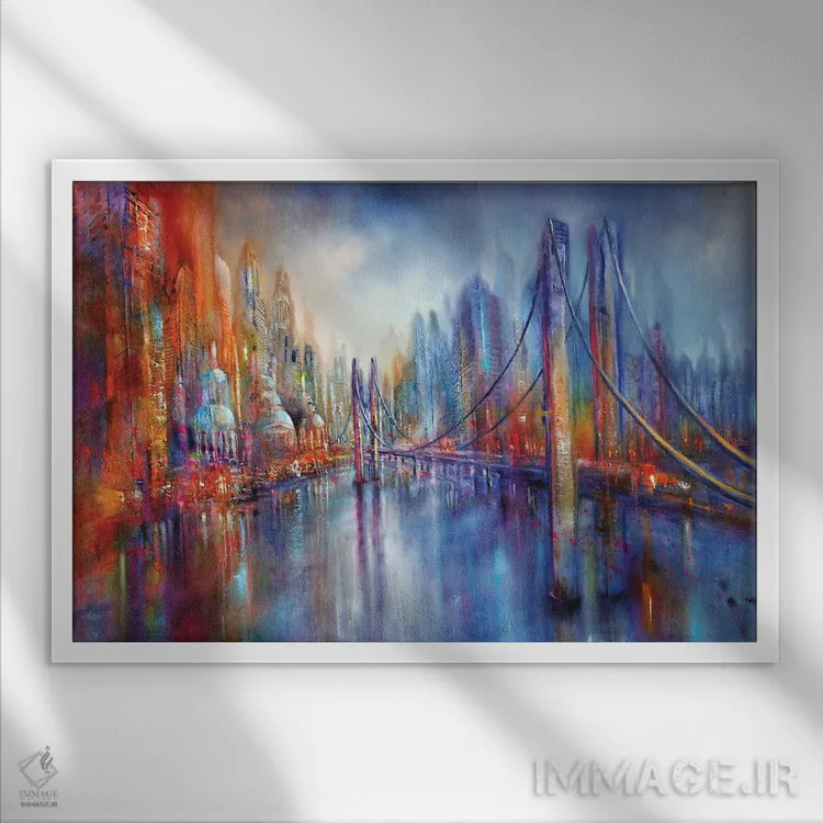 تابلو در جاده اثر آنت شموکر - نمای قابدار سفید