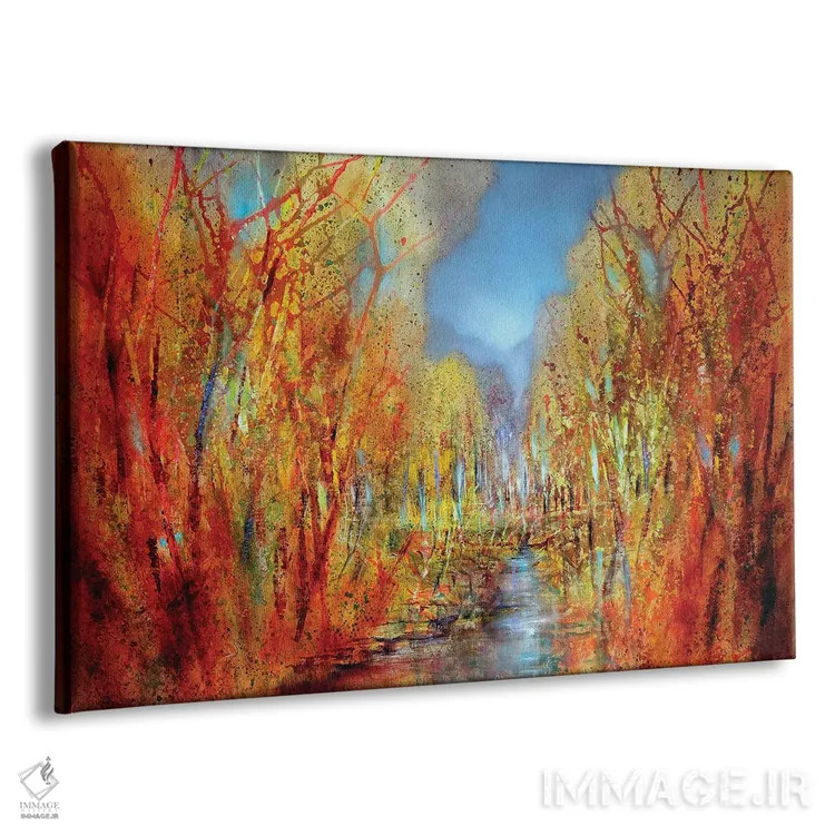 تابلو جنگلهای رنگارنگ اثر آنت شموکر - نمای پرسپکتیو محصول