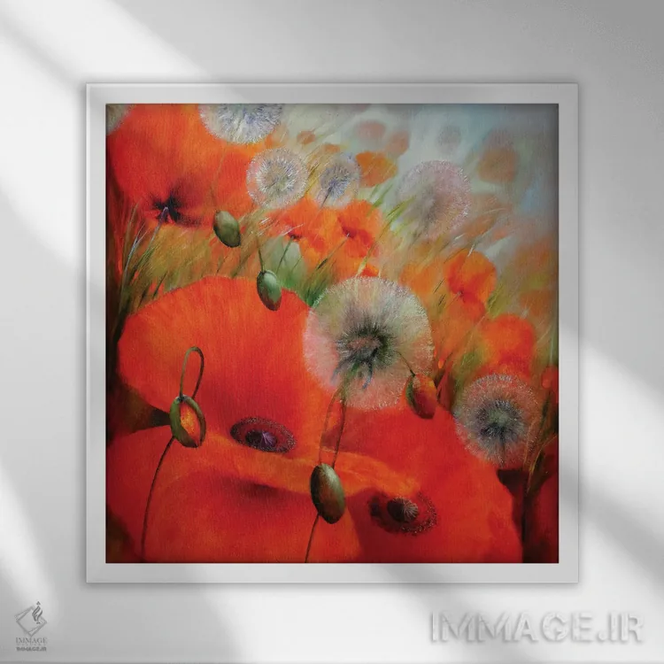 تابلو احساس تابستانی اثر آنت شموکر - نمای قابدار سفید