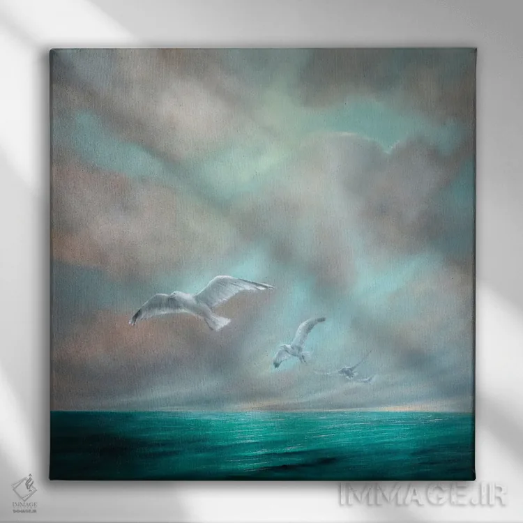 تابلو آزاد بودن اثر آنت شموکر - نمای روبهرو روی دیوار