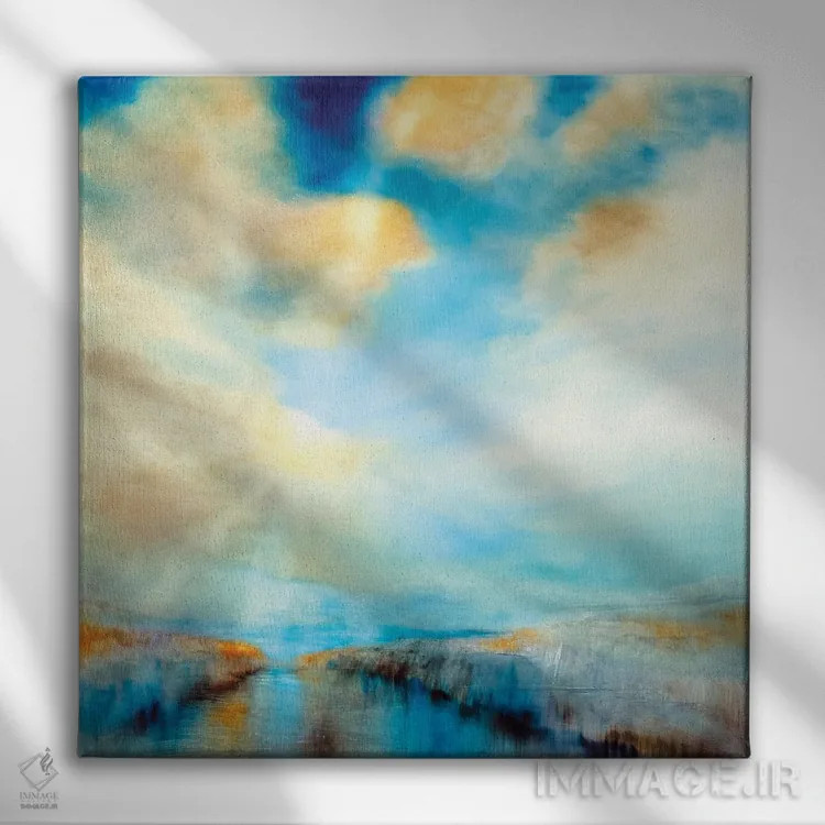 تابلو به سوی گشودگی (آلمانی) اثر آنت شموکر - نمای روبهرو روی دیوار