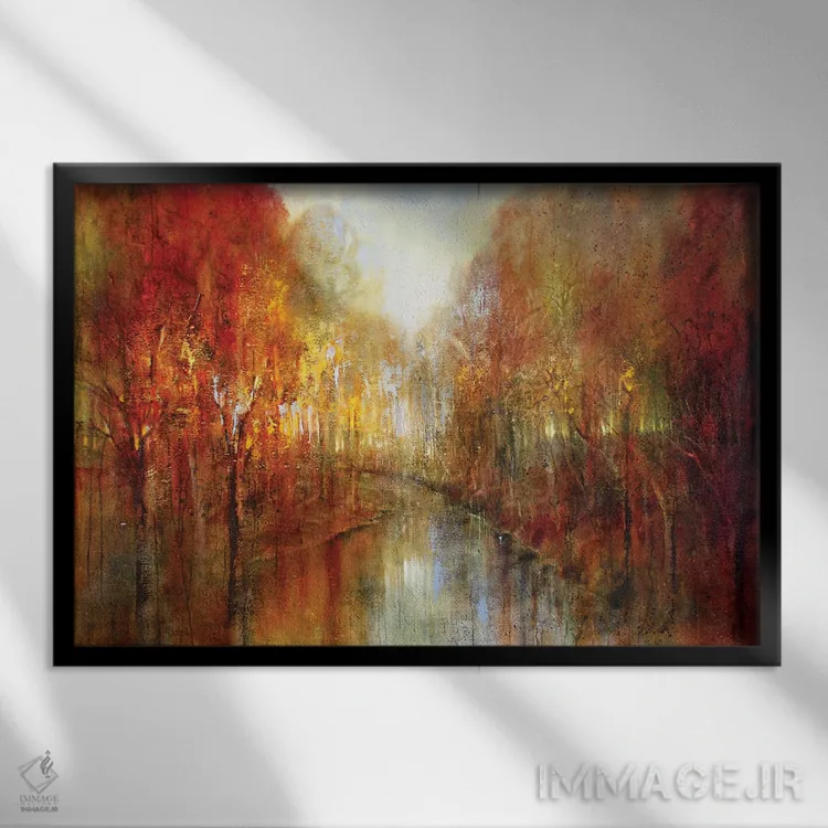 تابلو و جنگلها با خنده طنینانداز خواهند شد اثر آنت شموکر - نمای قابدار مشکی