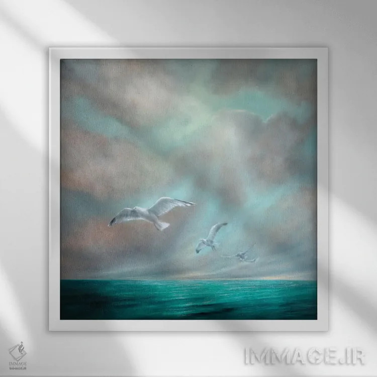 تابلو آزاد بودن اثر آنت شموکر - نمای قابدار سفید