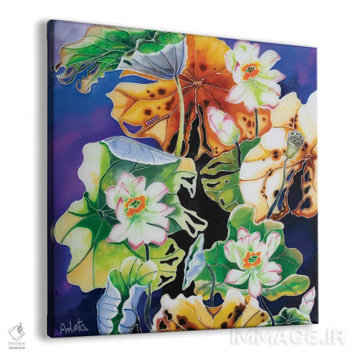 تابلو پنج سوسن اثر آرلت اسمولکو - نمای پرسپکتیو محصول