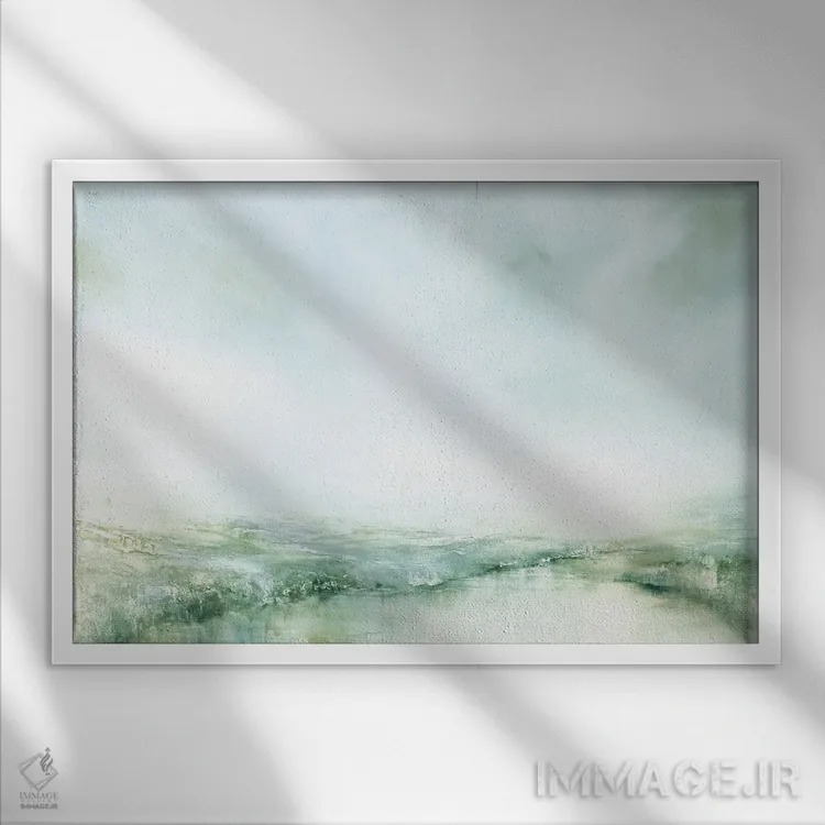 تابلو شبنم صبحگاهی اثر آنت شموکر - نمای قابدار سفید